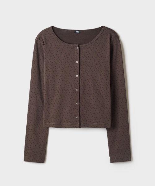 Floral Cardigans Long-Sleeve Tee_SPLWG49G31