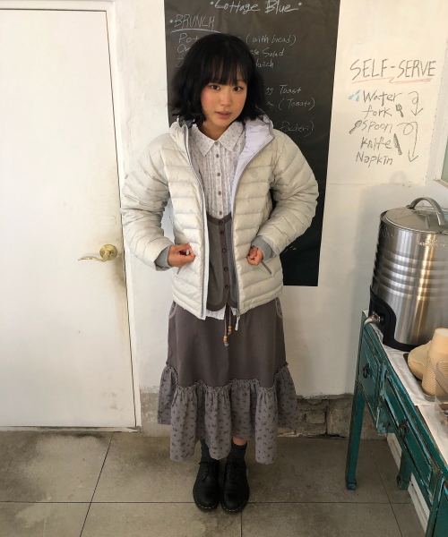 SYMBOL LIGHT DOWN JACKET [SNOW]
