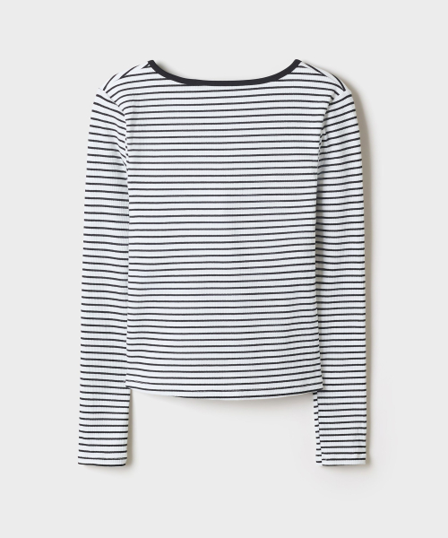 [BRA-IN] Built-In Cup Henley Long-Sleeve Tee_SPLWG49G52