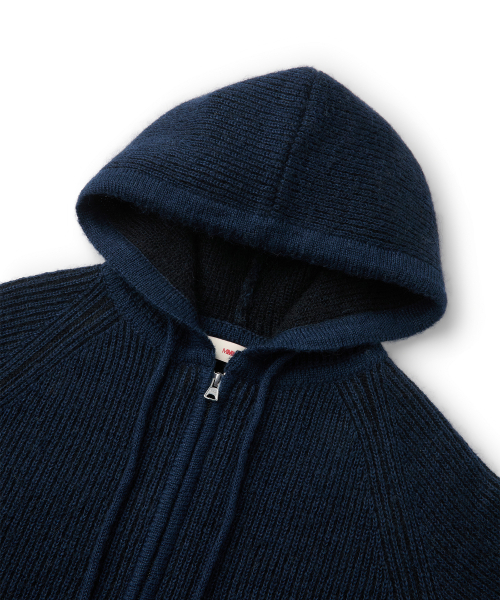 CLOUD KNIT HOODIE (NAVY)