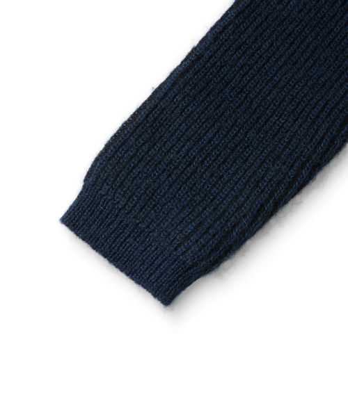 CLOUD KNIT HOODIE (NAVY)