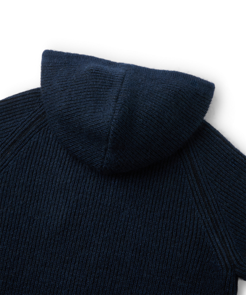 CLOUD KNIT HOODIE (NAVY)