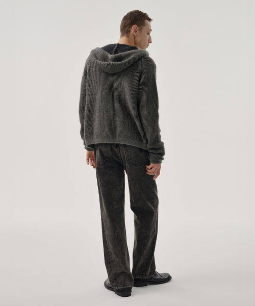 CLOUD KNIT HOODIE (KHAKI)