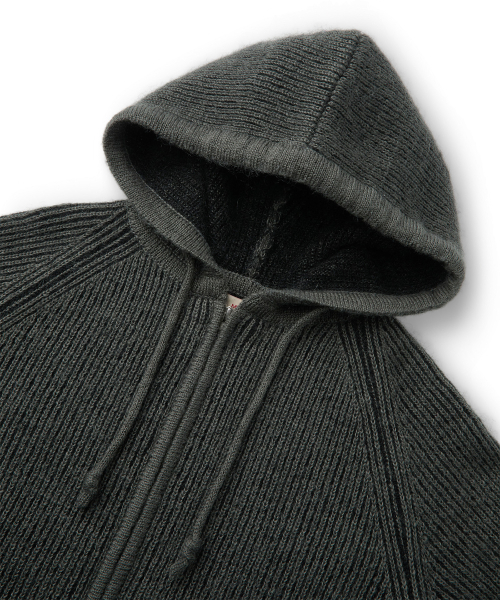 CLOUD KNIT HOODIE (KHAKI)