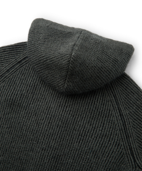 CLOUD KNIT HOODIE (KHAKI)