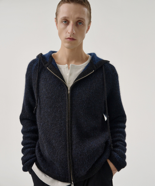 CLOUD KNIT HOODIE (BLACK)