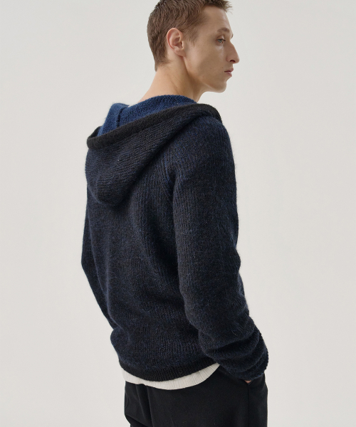 CLOUD KNIT HOODIE (BLACK)
