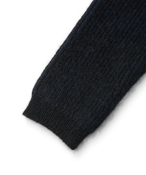 CLOUD KNIT HOODIE (BLACK)