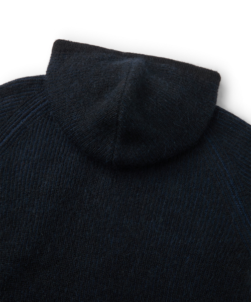 CLOUD KNIT HOODIE (BLACK)