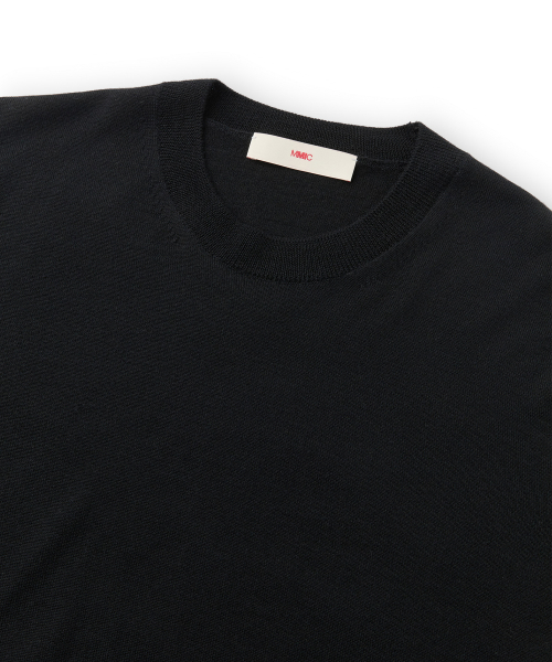 OBLIQUE SIDE KNIT (BLACK)