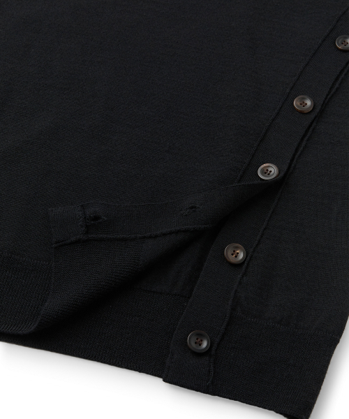 OBLIQUE SIDE KNIT (BLACK)