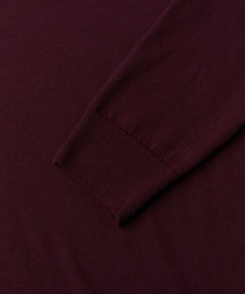 OBLIQUE SIDE KNIT (WINE)
