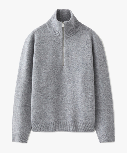 Daily Crop Half Zip Up Knit - 5 COLOR