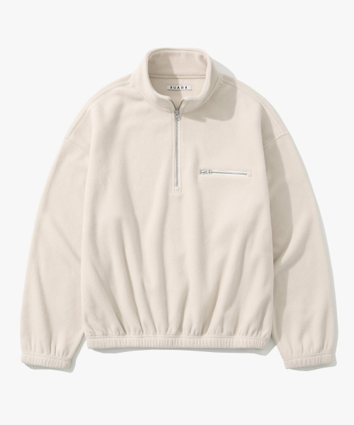 Pinter Cropped Fleece Half Zip Up - 6COLOR