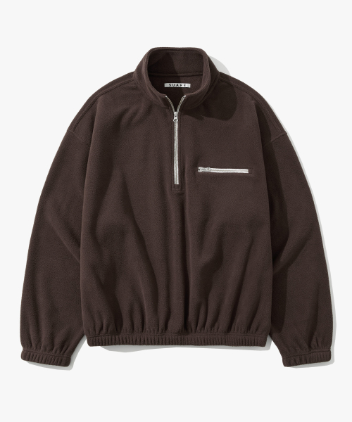 Pinter Cropped Fleece Half Zip Up - 6COLOR