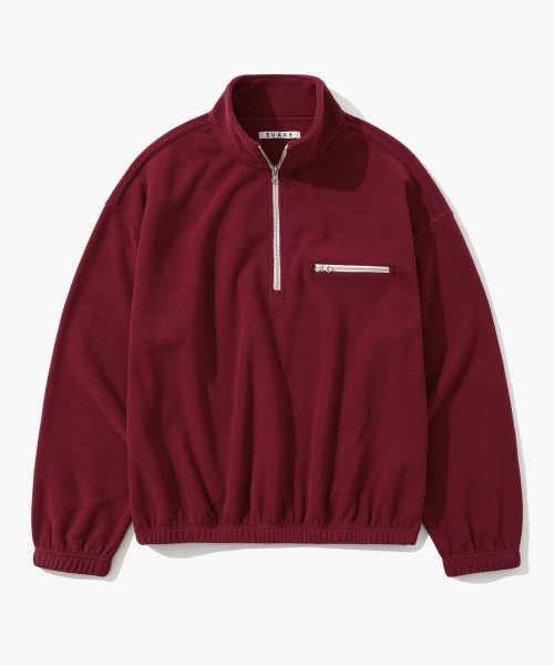 Pinter Cropped Fleece Half Zip Up - 6COLOR
