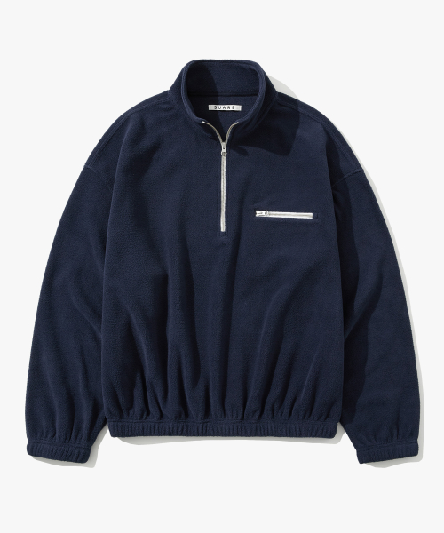 Pinter Cropped Fleece Half Zip Up - 6COLOR