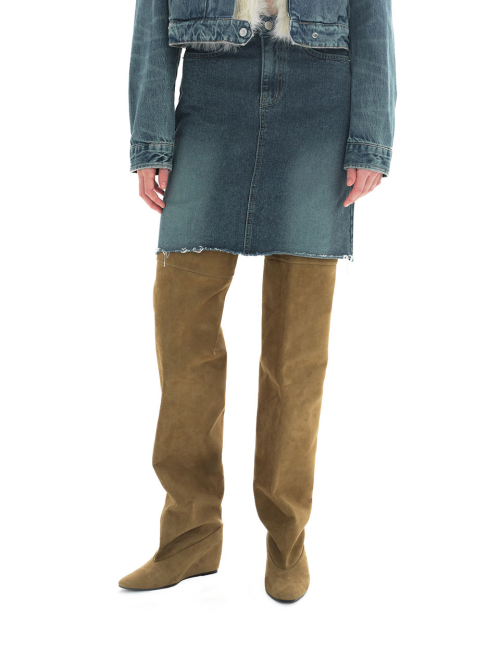 CUFF HIGH BOOTS [TAUPE SAND]