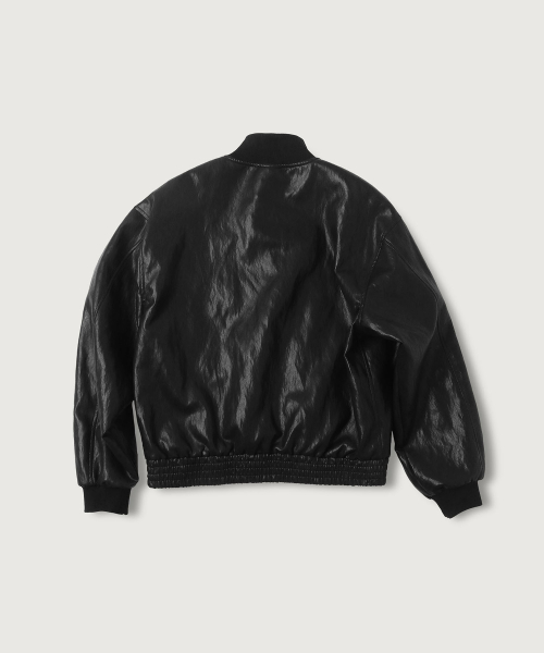 (woman) Util Leather Wep Jacket_Black