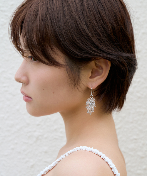 clear podo earring