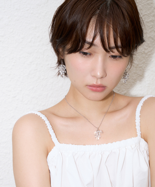 clear podo earring