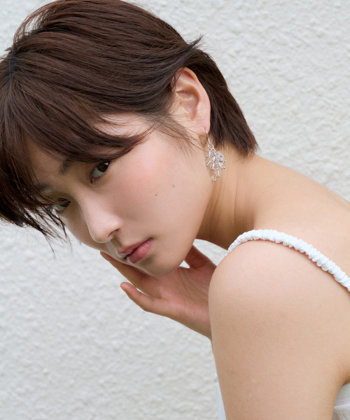 clear podo earring