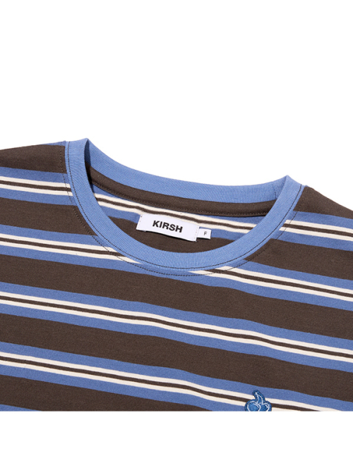 SMALL CHERRY STRIPE T-SHIRT(BLUE)