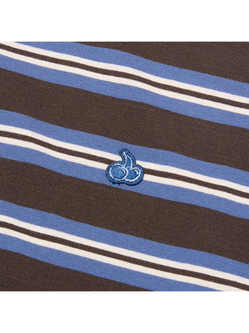SMALL CHERRY STRIPE T-SHIRT(BLUE)