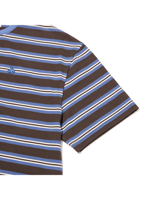 SMALL CHERRY STRIPE T-SHIRT(BLUE)