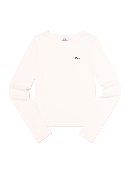 LOGO SLIM FIT LONG SLEEVE 2PACK(BLACK/WHITE)