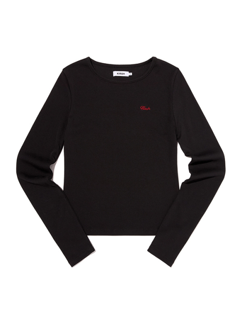 LOGO SLIM FIT LONG SLEEVE 2PACK(BLACK/WHITE)