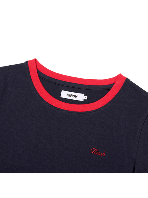 STRIPE LAYERED LONG SLEEVE(DARK NAVY)