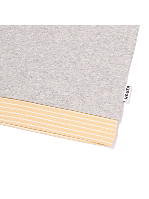 STRIPE LAYERED LONG SLEEVE(MELANGE GRAY)