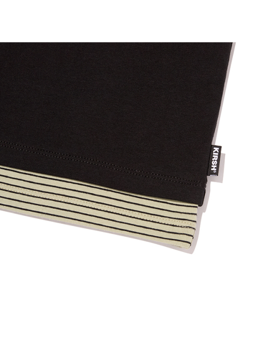 STRIPE LAYERED LONG SLEEVE(BLACK)