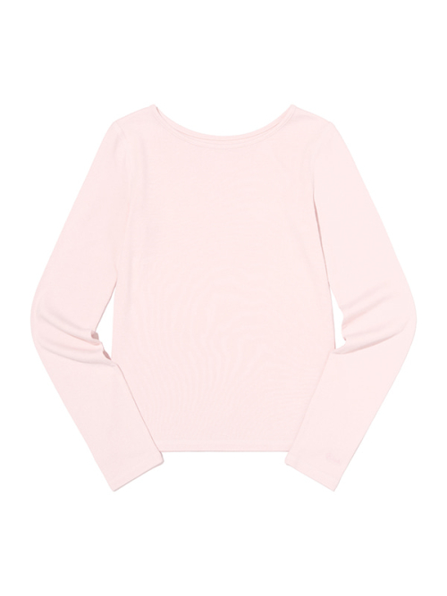 JELLY LONG SLEEVE T-SHIRT(LIGHT PINK)
