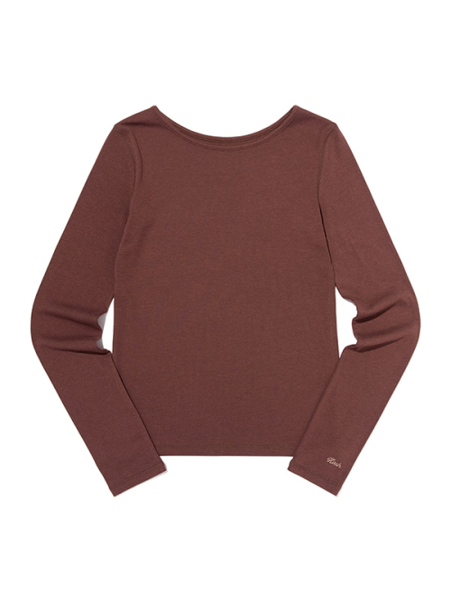 JELLY LONG SLEEVE T-SHIRT(BROWN)