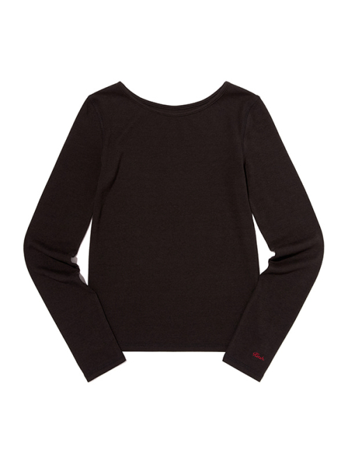 JELLY LONG SLEEVE T-SHIRT(BLACK)