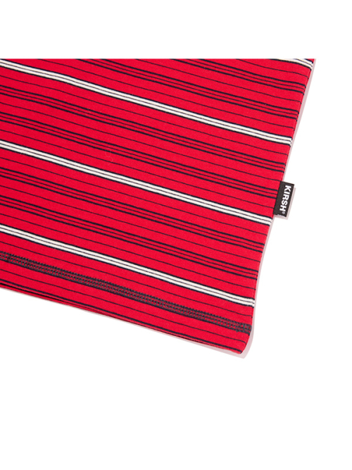 CHERRY GRAPHIC LOOSE-FIT STRIPE LONG SLEEVE(RED)