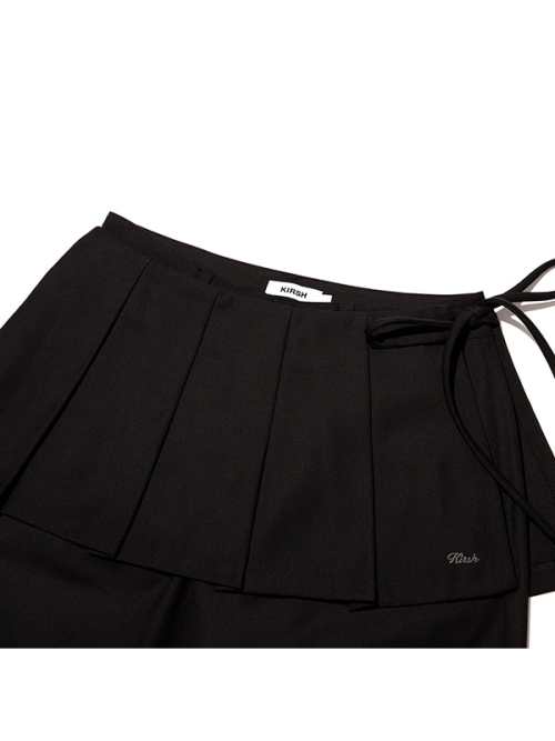 LAYERED SKIRT PANTS(BLACK)