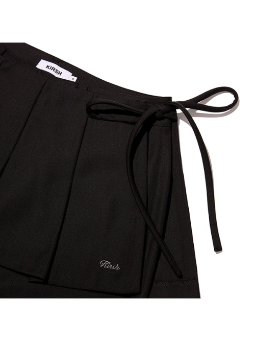 LAYERED SKIRT PANTS(BLACK)
