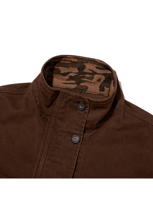 LOOSE-FIT FIELD JACKET(BROWN)