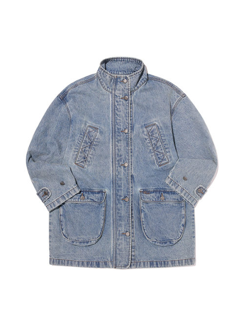 LOOSE-FIT FIELD JACKET(LIGHT BLUE)