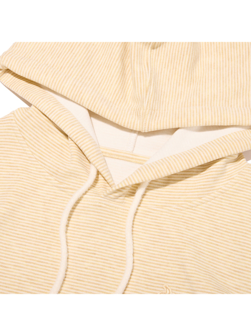 STRIPE SLIM-FIT HOODIE(YELLOW)