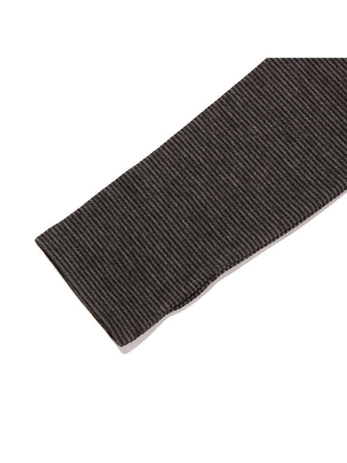 STRIPE SLIM-FIT HOODIE(BLACK)