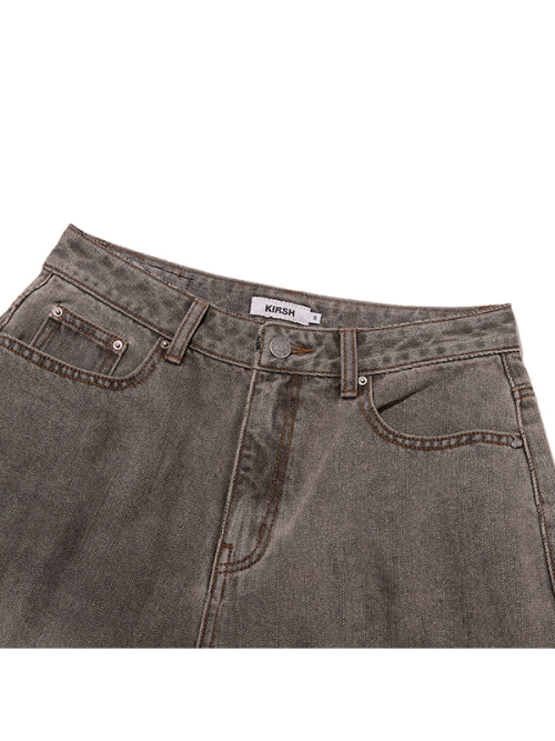 BERMUDA CARPENTER DENIM SHORTS(BLACK)
