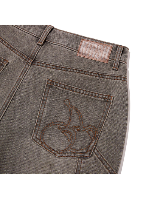 BERMUDA CARPENTER DENIM SHORTS(BLACK)