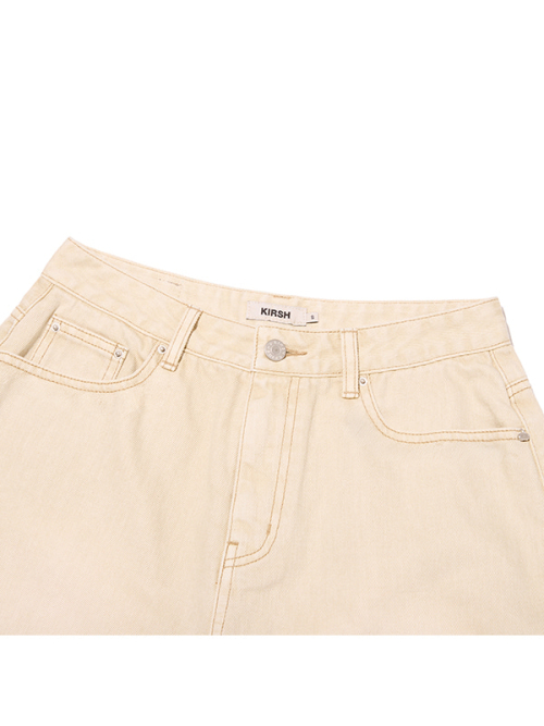 BERMUDA CARPENTER DENIM SHORTS(BEIGE)