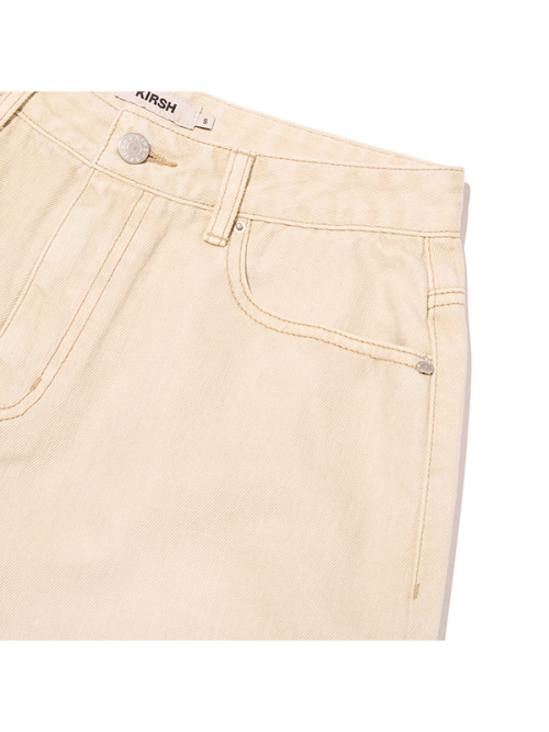 BERMUDA CARPENTER DENIM SHORTS(BEIGE)
