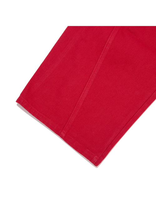BIG WIDE CURVED PANTS(RED)
