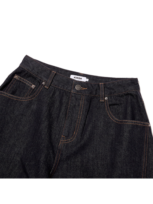 BIG WIDE CURVED PANTS(INDIGO BLUE)